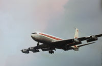 N766TW @ LHR - Boeing 707-331 of Trans World Airlines on final approach to Heathrow in November 1974. - by Peter Nicholson