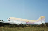 N45366 @ SRQ - C-53D ex 42-68830 of Shawnee Air Lines as seen at Sarasota in November 1979 and subsequently restored to airworthy condition with the American Airpower Heritage Flying Museum.  - by Peter Nicholson