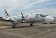 155722 @ NPA - 1966 Grumman TC-4C Academe, c/n: 176 in outside storage at Pensacola Naval Museum - by Terry Fletcher