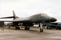 86-0130 @ MHZ - Another view of the B-1B Lancer, callsign Hawk 87, from Dyess AFB on display at the 1995 RAF Mildenhall Air Fete. - by Peter Nicholson