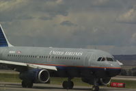 N826UA @ BIL - United Airlines Airbus A319 @ BIL - by Daniel Ihde