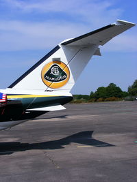 G-FBKD @ EGLK - owned by Blink Aviation and painted in Team Lotus Formula 1 colours - by Chris Hall