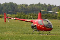 G-BWTH @ EGTB - Helicopter Services Ltd - by Chris Hall