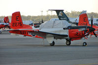 162275 - Raytheon T-34C Turbo Mentor, c/n: GL-273 at Pensacola Regional - by Terry Fletcher