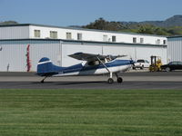 N2518D @ SZP - 1952 Cessna 170B, Continental C-145-2 145 Hp, extended tail wheel, landing roll Rwy 04 - by Doug Robertson