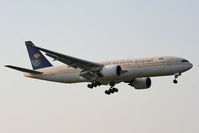 HZ-AKA @ EGLL - Saudi Arabian Airlines - by Chris Hall