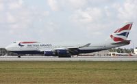 G-BNLY @ MIA - British 747-400