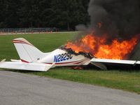 N282SC @ AWO - Crash and burn - by Tim Smemga