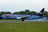 HA-LKE @ LOWL - Travel Service Boeing B737-86Q landing in LOWL/LNZ - by Janos Palvoelgyi
