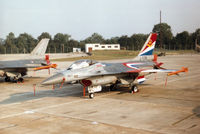 J-508 @ EGVA - F-16A Falcon of 306 Squadron Royal Netherlands Air Force on the flight-line at the 1996 Royal Intnl Air Tattoo at RAF Fairford. - by Peter Nicholson