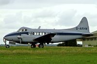 G-ARHW @ EGBP - De Havilland DH.104 Dove 8 [04512] Kemble~G 01/07/2005 - by Ray Barber