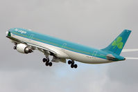 EI-ELA @ EIDW - Aer Lingus A330 lifts off from Dublin - by Terry Fletcher