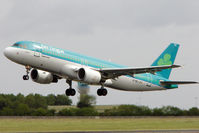 EI-DEJ @ EIDW - Aer Lingus A320 lifts off from Dublin - by Terry Fletcher