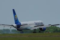 G-TCBA @ EGSH - Landing at Norwich. - by Graham Reeve