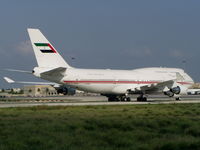 A6-MMM @ LMML - B747 A6-MMM Govt of UAE - by raymond