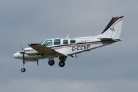 G-CCVP @ EGSH - Landing at Norwich. - by Graham Reeve