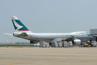 B-HUO @ DFW - Cathay Pacific on the west freight ramp - DFW Airport, TX - by Zane Adams