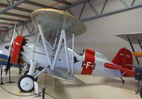 N3360G @ KCNO - Boeing P-12E (painted to represent a F4B-3) at the Planes of Fame Air Museum, Chino CA