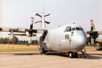 63-7828 @ EGVA - EC-130E Hercules of 193rd Special Operations Squadron Pennsylvania ANG on display at the 1996 Royal Intnl Air Tattoo at RAF Fairford. - by Peter Nicholson