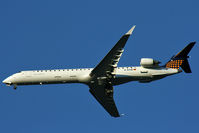 D-ACNI @ LFSB - CRJ900 of Lufthansa inbound from FRA - by Urs Ruf