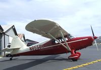 N8550K @ SZP - Stinson 108-1 Voyager at Santa Paula airport during the Aviation Museum of Santa Paula open Sunday