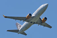 OY-JTA @ LOWL - Jet Time Boeing B737-33A depature to EKCH/CPH - by Janos Palvoelgyi