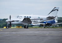 M-ONTI @ EGTF - Beech King Air C90A at Fairoaks. Blackhawk conversion with P & W PT6A-135A engines. - by moxy