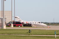 N116SS @ KCID - Photographed from the Rockwell-Collins hangar