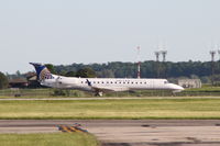 N13161 @ KCID - Rolling out on runway 27, photographed from the Collins ramp - by Glenn E. Chatfield
