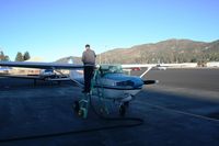 N6225R @ L35 - Gassing up in Big Bear for our flight to Buckeye, Az. - by Nick Taylor Photography