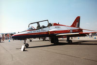 XX341 @ EGVA - Hawk T.1 ASTRA of the Empire Test Pilots School at Boscombe Down on display at the 1996 Royal Intnl Air Tattoo at RAF Fairford. - by Peter Nicholson