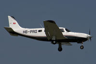 HB-PRD @ LFSB - Pipeer PA-32R-301T Saratoga II landing at Basel rwy 15 - by Urs Ruf