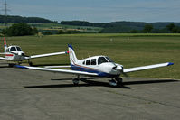 HB-PBV @ LSZI - Piper PA28-181 Archer arrinving at parking position - by Urs Ruf