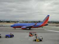 N207WN @ LAX - Waiting her turn to enter runway 24L for take off - by Helicopterfriend