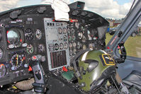 ZJ707 @ EGNA - Flight Panel  of the display helicopter  at the 2011 Merlin Pageant held at Hucknall Airfield - by Terry Fletcher