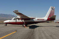 N535SA @ 67L - 1972 Aero Commander 500 S, c/n: 3138 at Mesquite , NV - by Terry Fletcher
