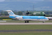 PH-JCH @ EGNV - Fokker 70 lands at Durham Tees Valley Airport in May 2011. - by Malcolm Clarke