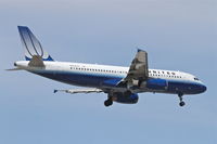 N453UA @ KORD - United Airlines Airbus A320-232, UAL859 arriving from KOMA, on approach RWY 10 KORD. - by Mark Kalfas