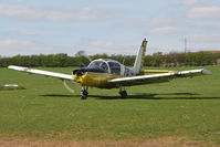 G-BCXB @ X5FB - Morane Saulnier Rallye 100ST at Fishburn Airfield, UK in April 2011. - by Malcolm Clarke