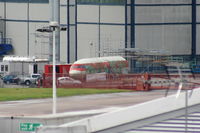 G-AVFG @ EGCC - Forward section of HS Trident used as a Fire cabin trainer at Manchester airport - by Chris Hall