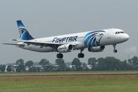 SU-GBT @ EHAM - Just before touchdown. Polderbaan Schiphol. - by Jan Bekker