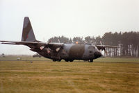 XV300 @ EGQL - Hercules C.1 of the Lyneham Transport Wing taking off at the 1992 RAF Leuchars Airshow. - by Peter Nicholson