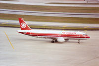C-FDST @ TPA - Airbus A320-211 of Air Canada arriving at Tampa in November 1992. - by Peter Nicholson