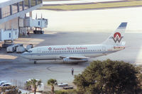 N186AW @ TPA - Boeing 737-277 of America West Airlines at the terminal at Tampa in November 1992. - by Peter Nicholson