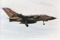 ZA559 @ EGQS - Tornado GR.1, callsign Mitre 3, of 15[Reserve] Squadron landing at RAF Lossiemouth in September 1994. - by Peter Nicholson
