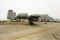 81-0952 @ EGVA - A-10A Thunderbolt, callsign Warhog 1, of the 81st Fighter Squadron/52nd Fighter Wing on display at the 1994 Intnl Air Tattoo at RAF Fairford. - by Peter Nicholson