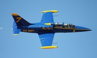 N139PJ @ TIX - L-39 in Blue Angels colors - by Florida Metal