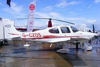 G-CZOS @ EGBK - at AeroExpo 2011 - by Chris Hall