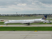N12540 @ ORD - Continental Express Embraer EMB-145LR taxiing at Chicago O'hare Airport - by David Burrell
