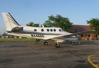 N446AS @ KAXN - Raytheon C90A King Air at the fuel pumps. - by Kreg Anderson